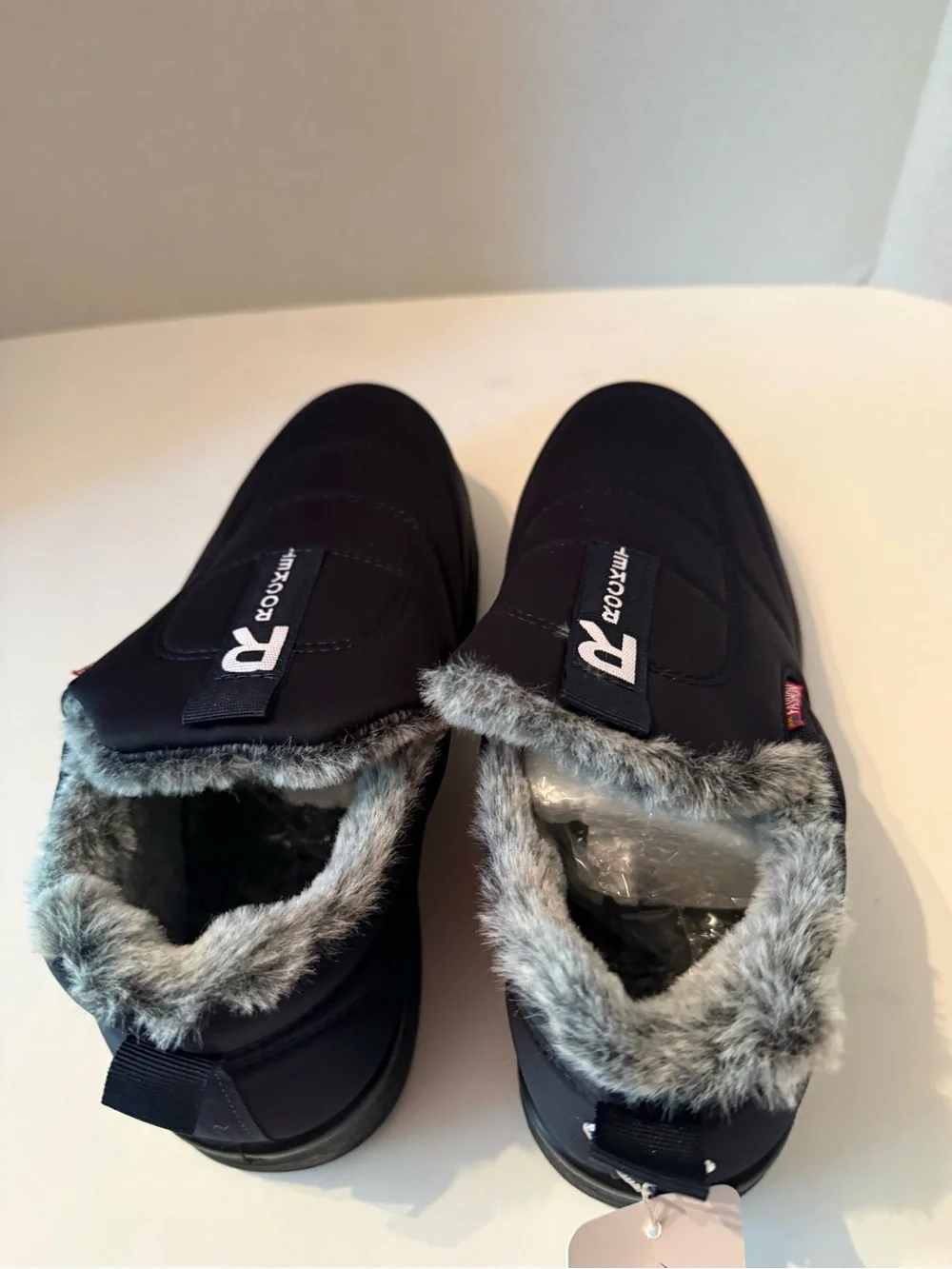 Shibever Rocket Navy Fur Lined Slip-On Winter Shoes New Women’s EU 41, US 10.5